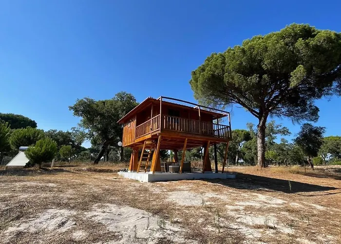 Suspended Wooden House - Monte Da Cortica 샬레 *